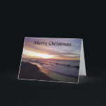 BEACH SUNRISE CHRISTMAS GREETING FEIERTAGSKARTE<br><div class="desc">Dies ist die perfekte Weihnachts-Grußkarte für jeden in eurem Leben!</div>