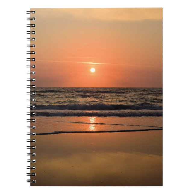Beach Sunrise Notebook Notizblock (Vorderseite)