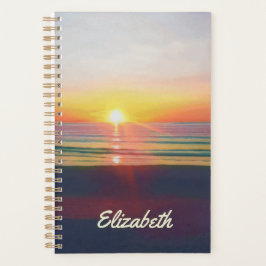 Beach Sunrise Personalisiert Planer
