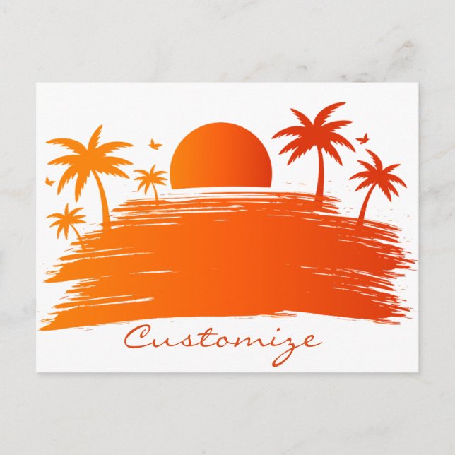 Beach Sunrise Sunset Thunder_Cove Postkarte (Vorderseite)