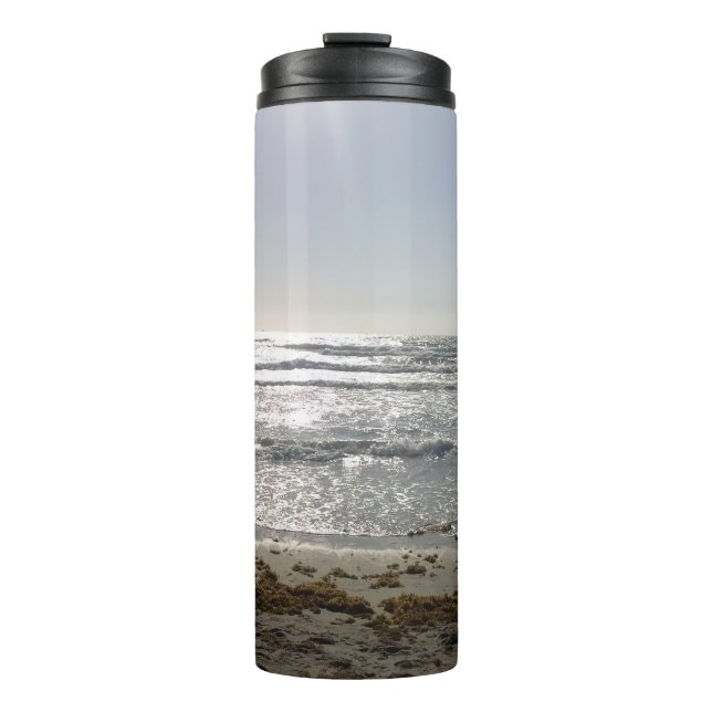 Beach Sunrise Thermal Tumbler Thermosbecher (Vorderseite)
