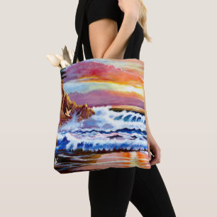 Beach Sunrise Totbeutel Tasche