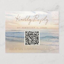 Beach Sunset Beachfront - Scan Code UAWG Begleitkarte