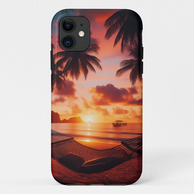 Beach Sunset Case-Mate iPhone Hülle (Rückseite)