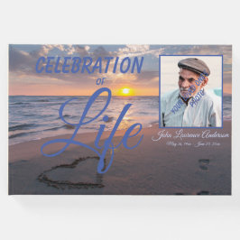 Beach Sunset Celebration Life Blue Gästebuch
