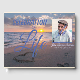 Beach Sunset Celebration Life Blue Gästebuch