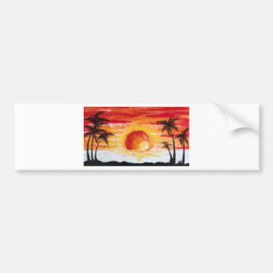 Beach Sunset Custom Personalize DIY Project Zuhaus Autoaufkleber