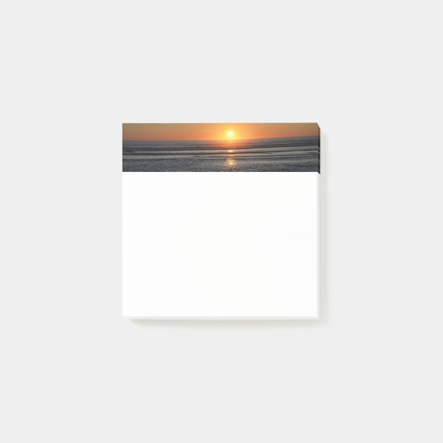 Beach Sunset Foto Stationery 3x3 - Anmerkungen Post-it Klebezettel (Vorderseite)