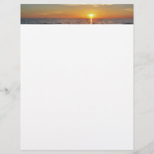 Beach Sunset Letterhead