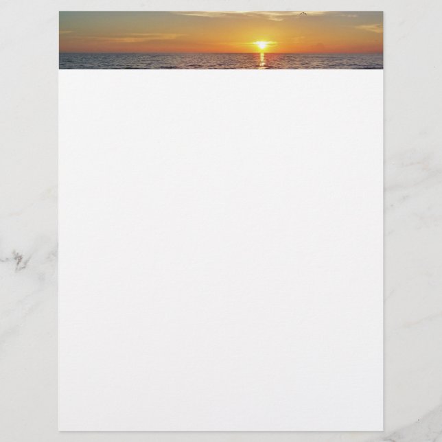 Beach Sunset Letterhead (Vorderseite)