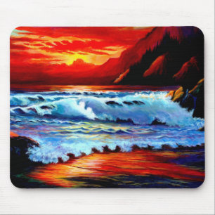 Beach Sunset Mouse Pad Mousepad