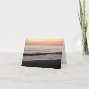 Beach Sunset Notecard - Folge deinen Träumen Karte