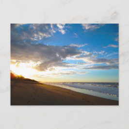 Beach Sunset Postcard Postkarte
