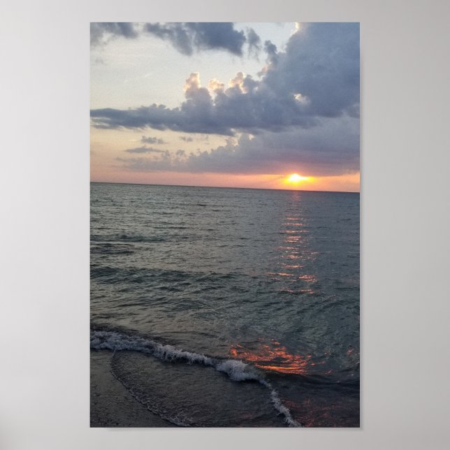 Beach Sunset Poster (Vorne)