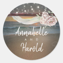 Beach Sunset Romantische Sommerhochzeit