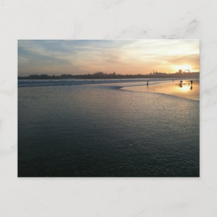 Beach Sunset, Santa Cruz, CA Postkarte