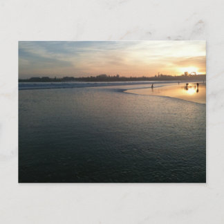 Beach Sunset, Santa Cruz, CA Postkarte