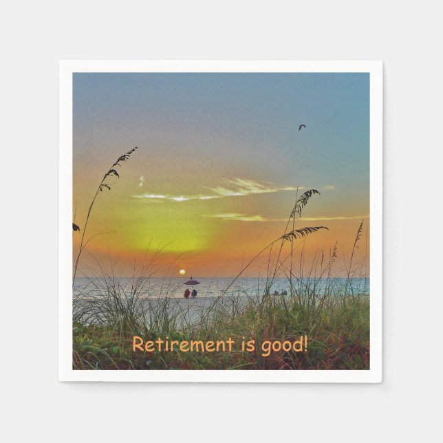 Beach Sunset Serviette (Vorderseite)