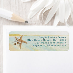 Beach Sunset Starfish Coast Address Labels