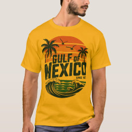 Beach Sunset Tee T-shirt Golfe du Mexique
