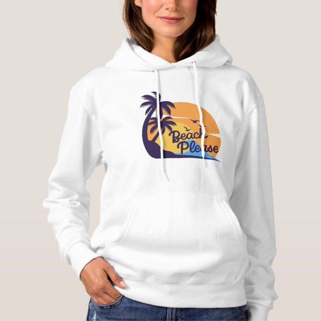 Beach Sunset Vibes | Sommer tropischer T - Shirt (Vorderseite)