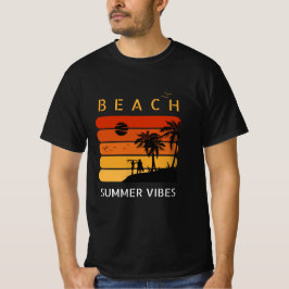 Beach Sunset Vibes | Sommer tropischer T - Shirt