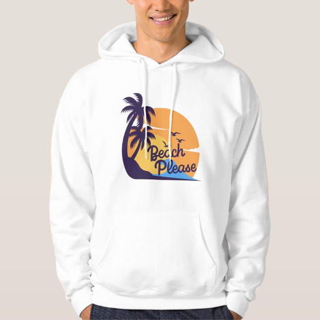 Beach Sunset Vibes | Sommer tropischer T - Shirt (Vorderseite)
