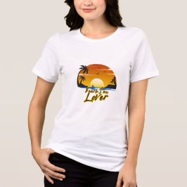 Beach Sunset Vibes | Sommer tropischer T - Shirt