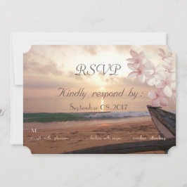 Beach Sunset Wedge, Plumeria UAWG Einladung