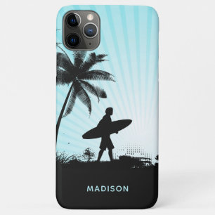 Beach Surfer individuelle Name Telefongehäuse Case-Mate iPhone Hülle