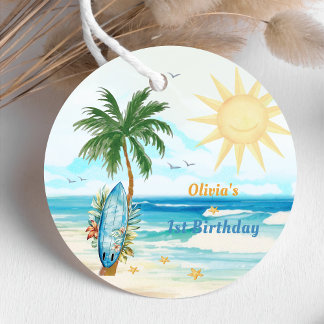 Beach Surfing Geburtstagspartys Liebesmarken Geschenkanhänger