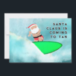 Beach Surfing Weihnachten<br><div class="desc">Weihnachtskarten mit dem Strandsurfen und dem kreativen Weihnachtsangebot.</div>