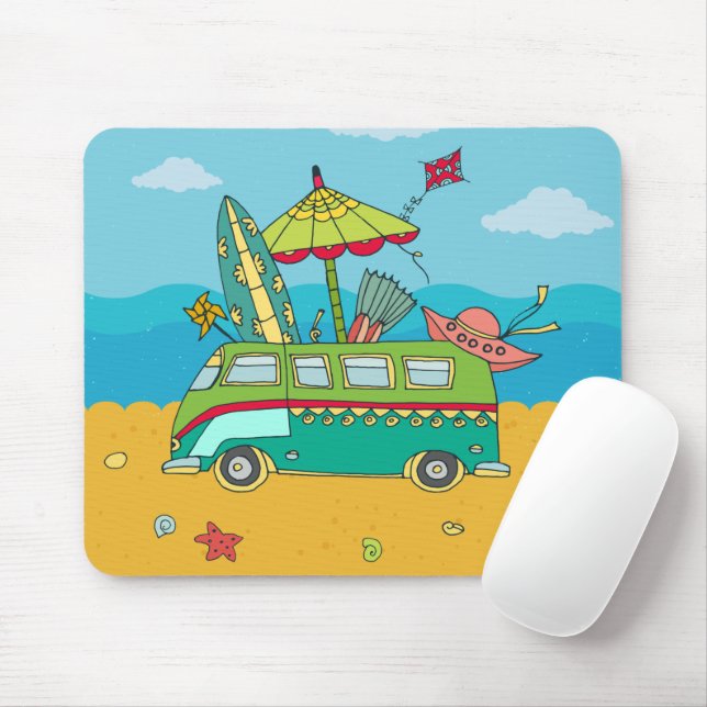 Beach Surflife Mousepad (Mit Mouse)