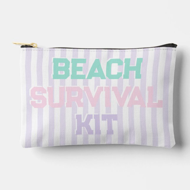 Beach Survival Kit Niedliche Pastelle & Lavendel S Zubehörtasche (Vorderseite)