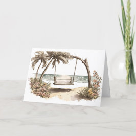 Beach Swing and Water color Karte