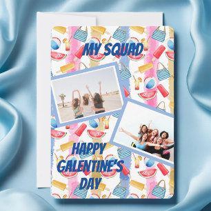 Beach Theme Foto Galentine's Day Card Feiertagskarte