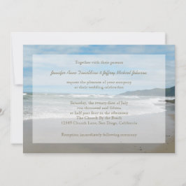 Beach Theme Hochzeiten Einladungen, Sandy Beach Einladung