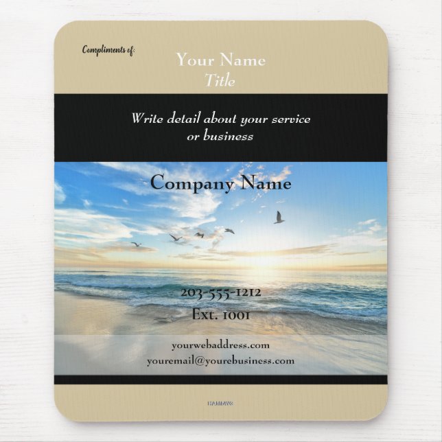 Beach Theme Promotional Mousepad HAMbyWG (Vorne)