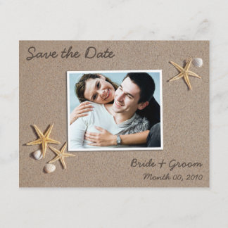 Beach Theme Save the Date Foto Cards