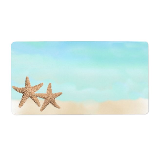 Beach Theme Shipping Labels (Vorne)