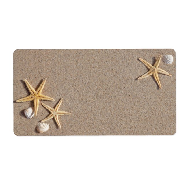 Beach Theme Shipping Labels (Vorne)