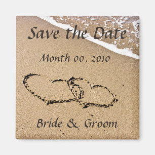 Beach Theme Speichern Sie die Datumsmagnete Magnet
