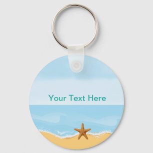 Beach Theme Starfish Coastal Keychains Schlüsselanhänger
