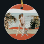 Beach Theme Starfish Foto Keramikornament<br><div class="desc">Foto-Verzierung für Urlaub Erinnerungen,  Hochzeitsgeschenke oder jeden Anlass zu bewahren. Fügen Sie Ihr eigenes Lieblings-Foto hinzu und ändern Sie den Text nach Bedarf wieder.</div>