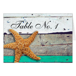 Beach Theme Starfish Wedding rustikal
