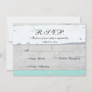 Beach Theme Starfish Wedding rustikal Einladung