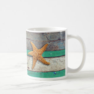 Beach Theme Starfish Wedding rustikal Kaffeetasse