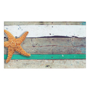 Beach Theme Starfish Wedding rustikal Namenschild