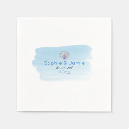 Beach Theme Wedding Paper Napkins Serviette