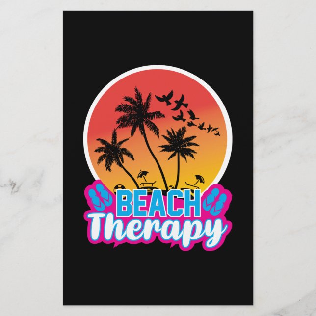 Beach Therapy-18920 Briefpapier (Vorderseite)